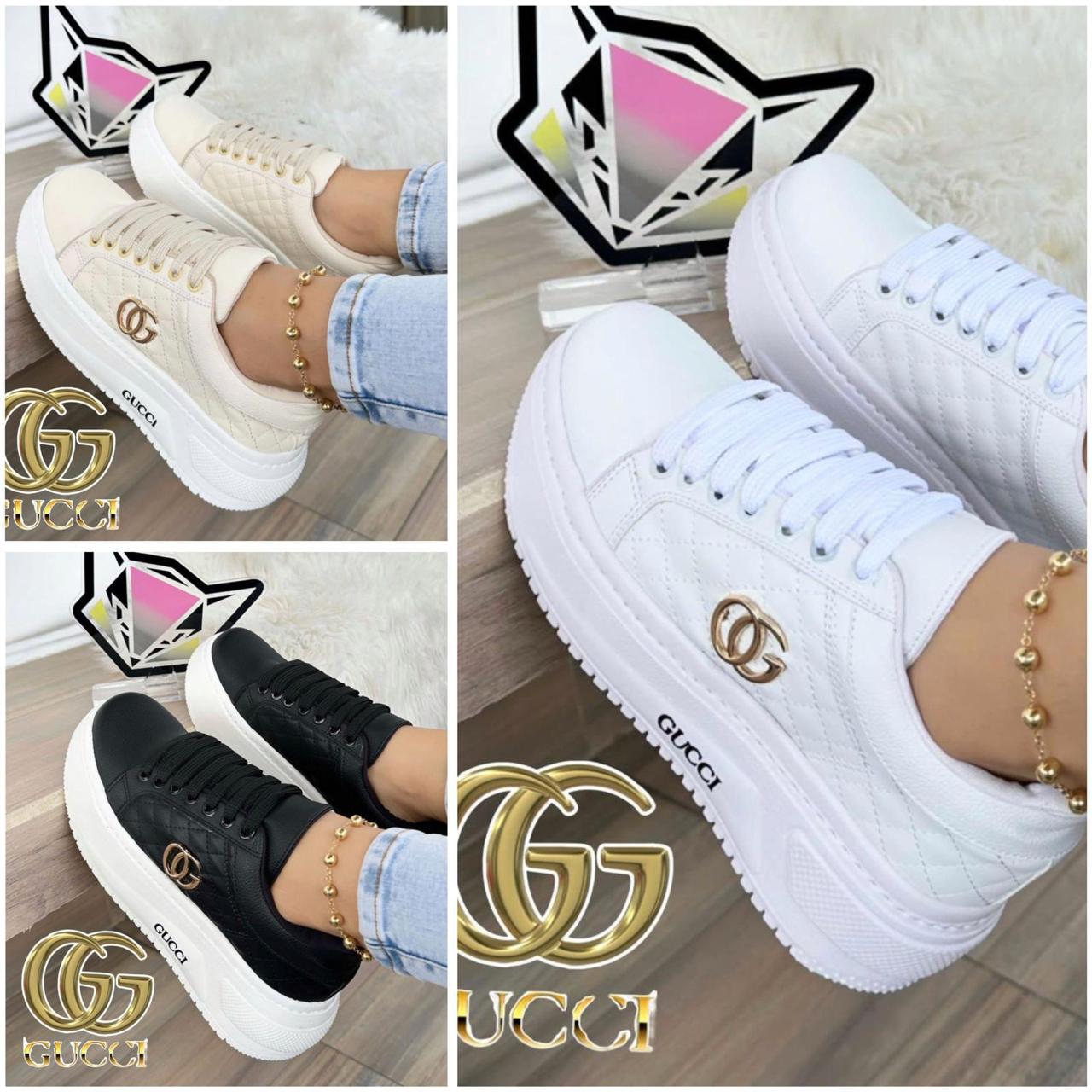 Bellos tenis Gucci Amc